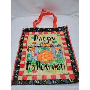 Vintage Carriage House Designs 15"H x 13"W Plastic Halloween Trick or Treat Tote